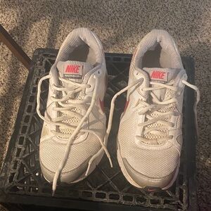 Nike Kids White and Pink Sneakers